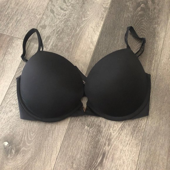 Victorias Secret VS Black Push Up Bra 32DD - Picture 5 of 12